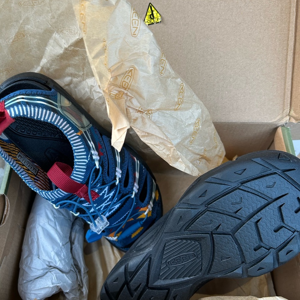 Keen Blue and Red Sneakers for Outdoor Adventures